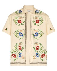 Bode Morning Glory Embroidered Shirt
