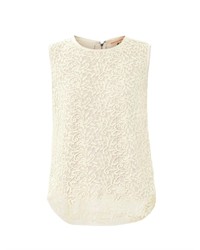 Rebecca Taylor Guipure Lace Sleeveless Top