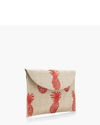 J.Crew Kayutm Hand Embroidered Envelope Clutch