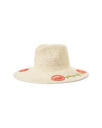Brixton Joanna Embroidered Straw Hat