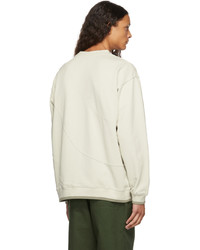 Dime Taupe Wave Logo Sweatshirt