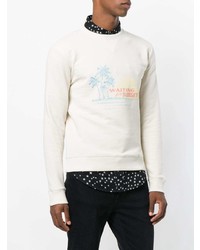 Saint Laurent Waiting For Sunset Embroidered Sweatshirt