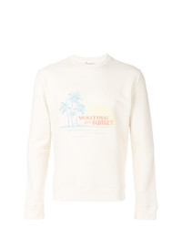 Saint Laurent Waiting For Sunset Embroidered Sweatshirt