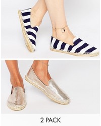 Asos Collection Jeanie Two Pack Espadrilles