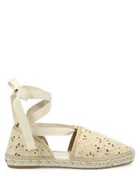 Jimmy Choo Dolphin Lace Up Espadrille Flats