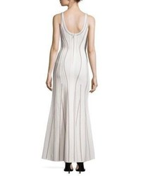 Herve Leger Sleeveless Knit Gown