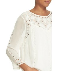 Joie Gaiane Eyelet Embroidered Top