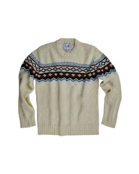 Nn07 Stein Crewneck Fair Isle Wool Blend Sweater