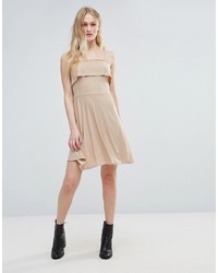 Daisy Street Ruffle Top Fit And Flare Dress
