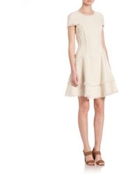 Rebecca Taylor Sparkle Tweed Fit  Flare Dress