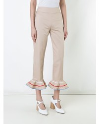 Anna October Flared Trim Cropped Trousers