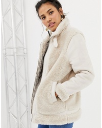 ASOS DESIGN Aviator Jacket With Faux Fur Outer