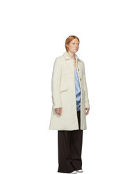 Marina Moscone Off White Longhair Irving Coat