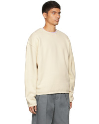 Kuro Off White Wool Pile Sweater
