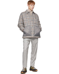 Burberry Beige Cotton Half Zip Sweater