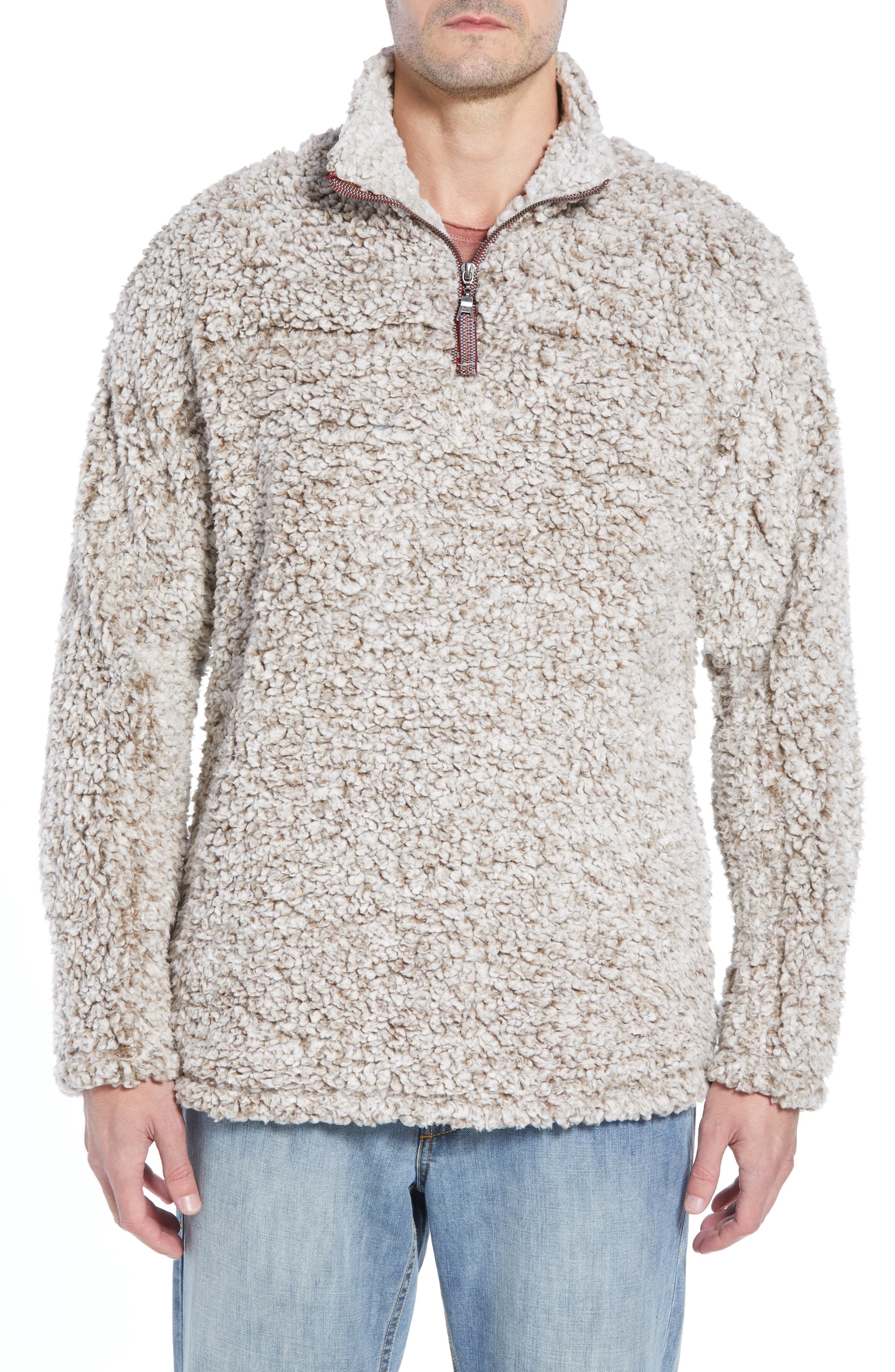 Frosty tipped quarter zip pullover