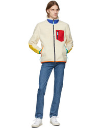 Polo Ralph Lauren Off White Hybrid Fleece Jacket