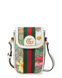Gucci Ophidia Flora Gg Supreme Canvas Shoulder Bag