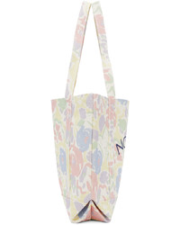 Noah White Recycled Canvas Floral Core Logo Tote