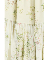 Giambattista Valli Floral Chiffon Maxi Skirt
