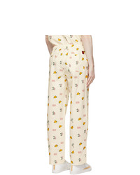 Clot Off White All Over Print Pajama Lounge Pants