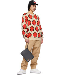 Kenzo Beige Paris Boke Flower Sweater