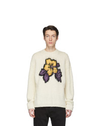 Palm Angels Off White Hibiscus Casentino Sweater