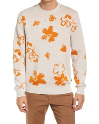 Ted Baker London Sandsen Flower Crewneck Sweater