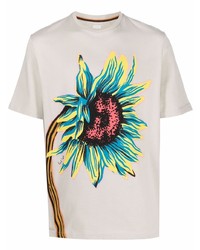 Paul Smith Floral Print Short Sleeved T Shirt
