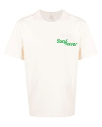 Sunflower Logo Print Organic Cotton T Shirt