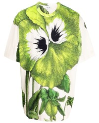 Kenzo Pansy Floral Print T Shirt