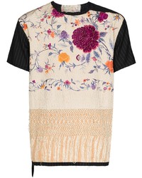 By Walid Tatum Floral Embroidered T Shirt