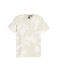 BOSS Tessler Floral Cotton T Shirt In Light Beige At Nordstrom