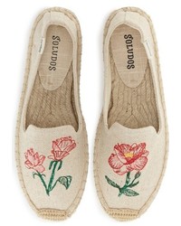 Soludos Floral Embroidered Espadrille Slip On