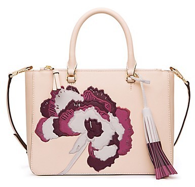 Tory Burch Robinson Floral Applique Small Multi Tote, $595 | Tory Burch |  Lookastic