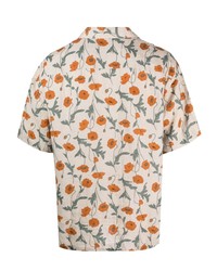 President’S Floral Print Linen Shirt