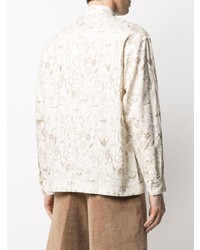 Jacquemus Baou Floral Print Long Sleeve Shirt