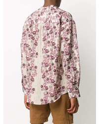 DSQUARED2 Floral Collarless Shirt