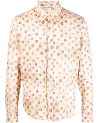 Acne Studios Floral Print Cotton Shirt