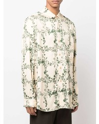 Nanushka Floral Print Long Sleeve Shirt