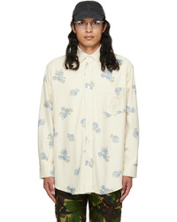 Martine Rose Off White Floral Shirt