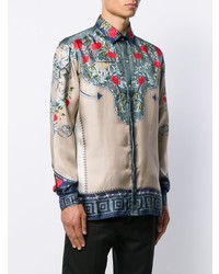 Versace Collection Rose Long Sleeve Shirt