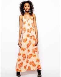 Band Of Gypsies Cami Maxi Dress In Floral Print
