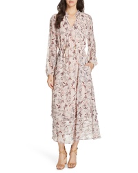 Dolan Frances Floral Silk Maxi Dress