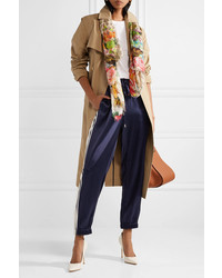 Gucci Frayed Printed Modal And Scarf