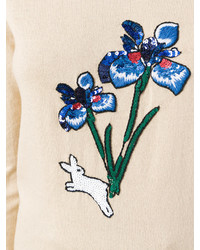 Markus Lupfer Sequin Floral Bunny Jumper