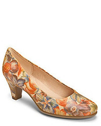 Beige Floral Shoes