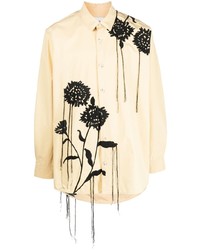 Nanushka Floral Embroidered Short Sleeve Shirt