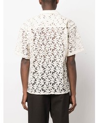 Andersson Bell Floral Embroidery Short Sleeve Shirt
