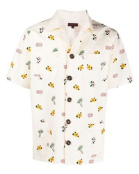 Clot Floral Print Cotton Shirt